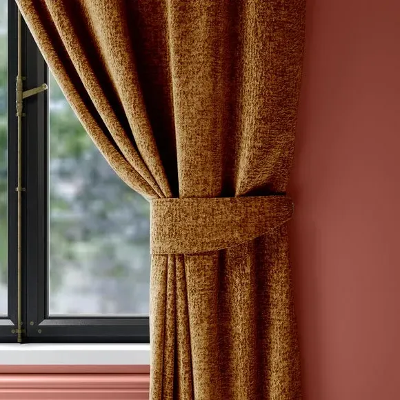 Textured Curtain Tieback - Caramel, Chenille