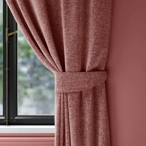 Textured Curtain Tieback - Rose, Chenille