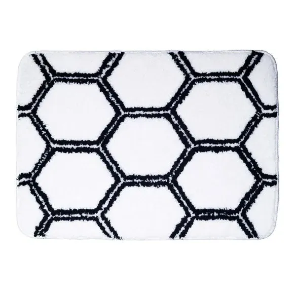 Honeycomb Bath Mat - Multicolor, Microfibre image
