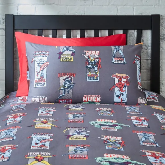 Duvet Cover Set Reversible - Grey, Cotton