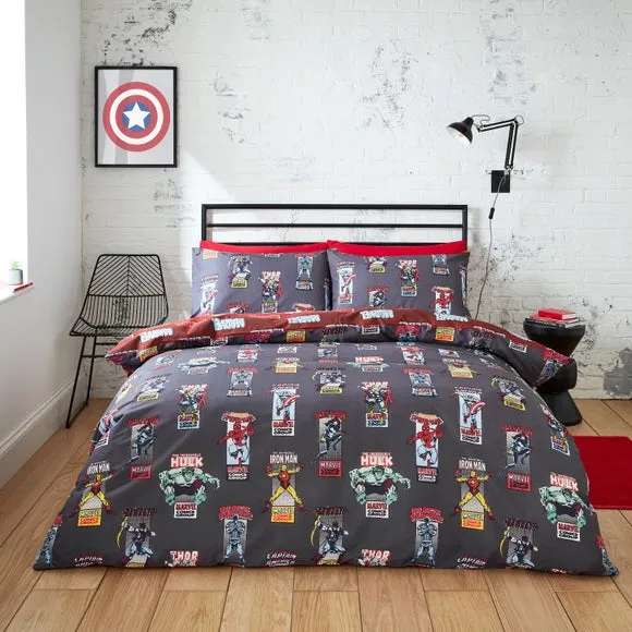 Duvet Cover Set Reversible - Grey, Cotton image