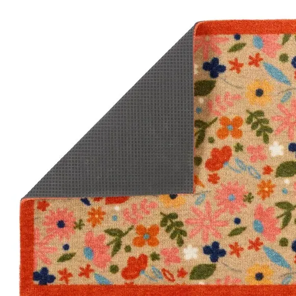 Printed Washable Runner - Floral