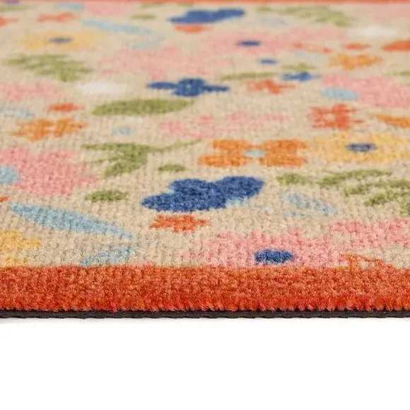 Printed Washable Runner - Floral
