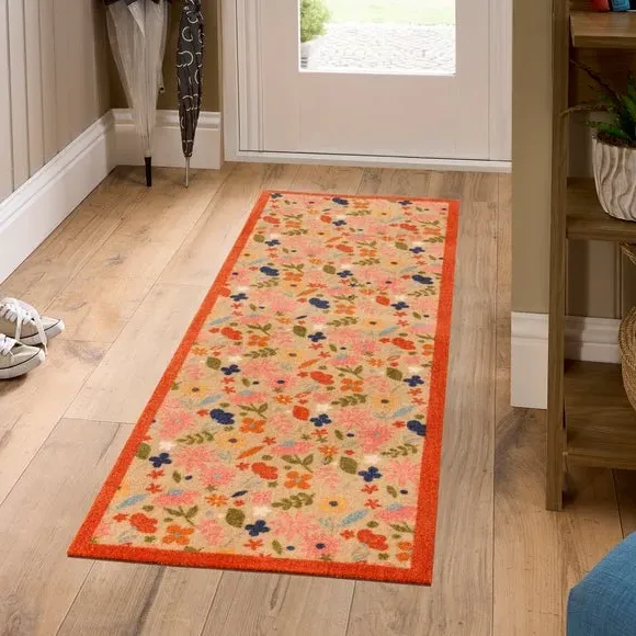 Printed Washable Runner - Floral