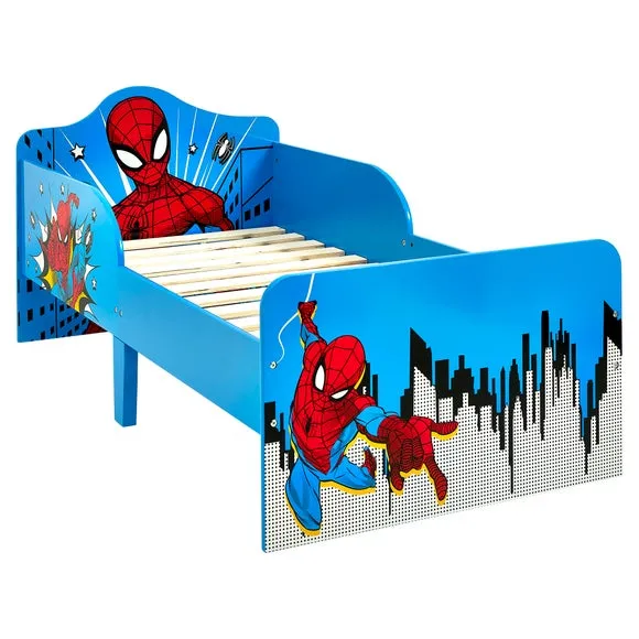 Toddler Bed with Graphics - Blue