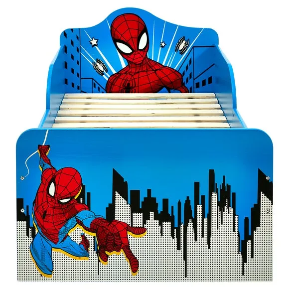 Toddler Bed with Graphics - Blue