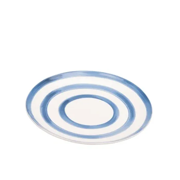 4-Piece Dinner Plate Set - Blue, Stoneware