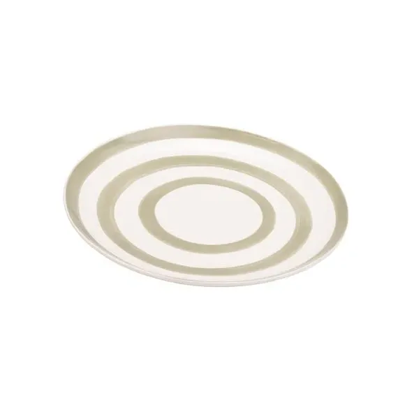 4-Piece Dinner Plate Set - Grey, Stoneware