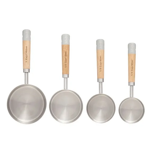 4-Piece Measuring Cup Set - Multicolor, Steel