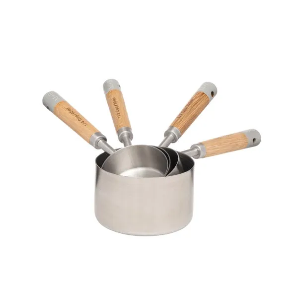 4-Piece Measuring Cup Set - Multicolor, Steel image