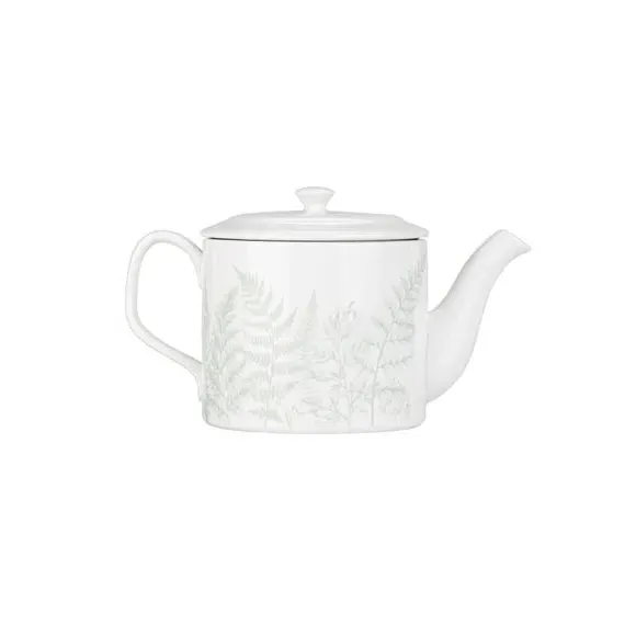 800ml Teapot Botanical Print - White, Bone China