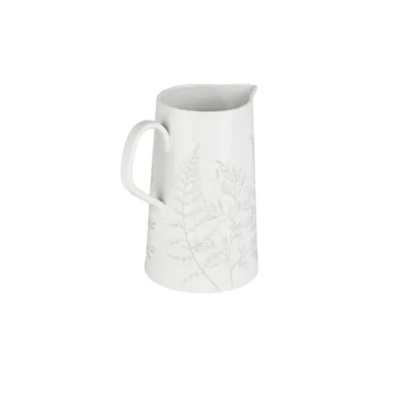 Botanical Pitcher Jug - White, Bone China