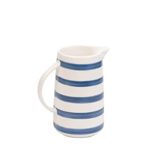 Large Jug with Handle - Blue, Stoneware