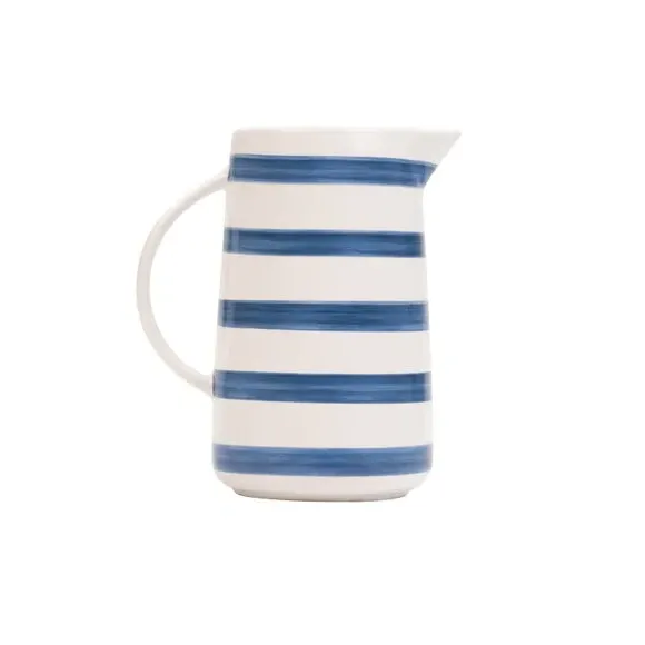 Large Jug with Handle - Blue, Stoneware