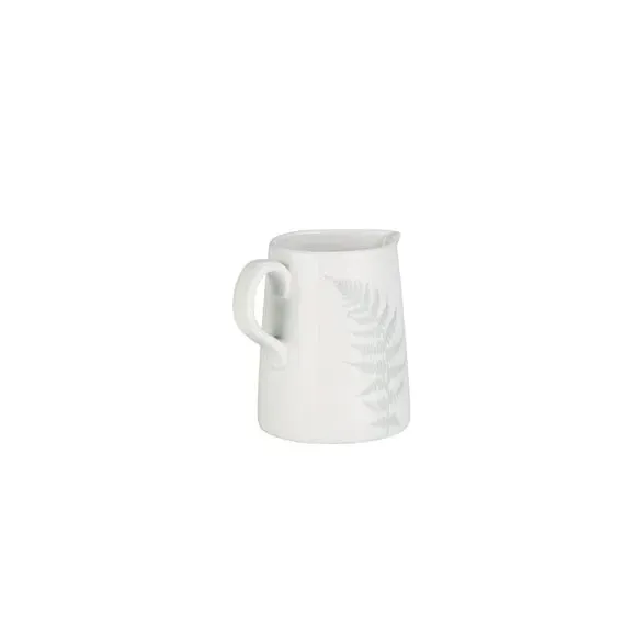 Mini Jug Cup and Saucer Set - White, Bone China