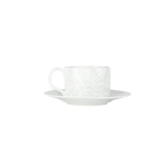 Mini Jug Cup and Saucer Set - White, Bone China
