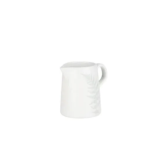 Mini Jug Cup and Saucer Set - White, Bone China