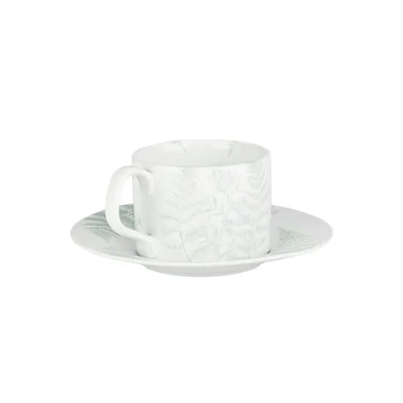 Mini Jug Cup and Saucer Set - White, Bone China image