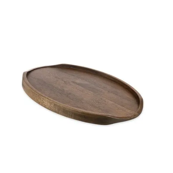 Oval Serving Board - Brown, Acacia Wood