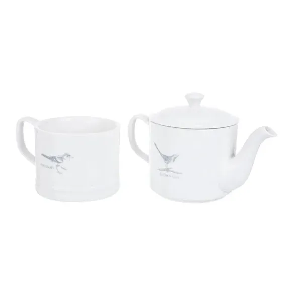 Tea for One Set with Stacking Teapot - Grey