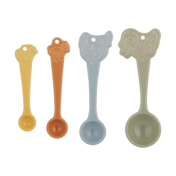 4-Piece Measuring Spoon Set - Cream, Stoneware