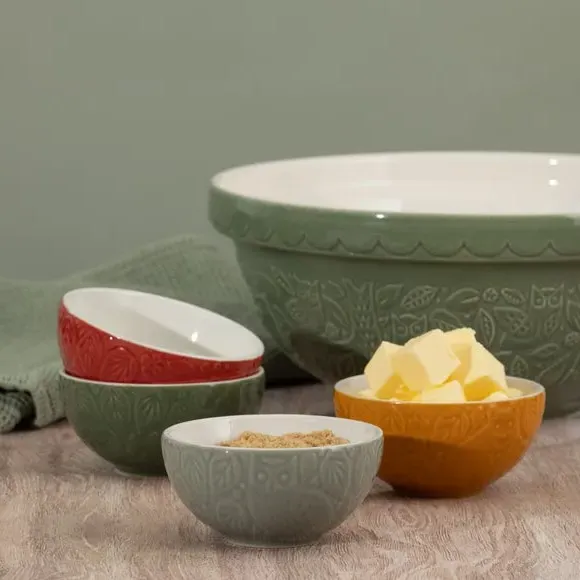 Set of 4 Mini Bowls - Natural, Stoneware