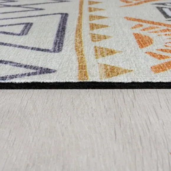 Aztec Washable Rug - Multicoloured