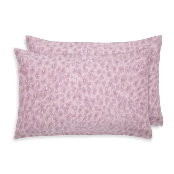 Pillowcase Pair Reversible - Pink, Cotton