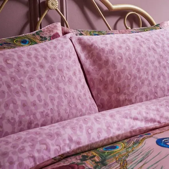 Pillowcase Pair Reversible - Pink, Cotton image