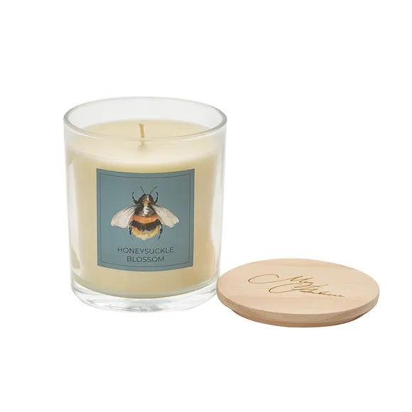 Honeysuckle Blossom Scented Candle - Natural, Soy
