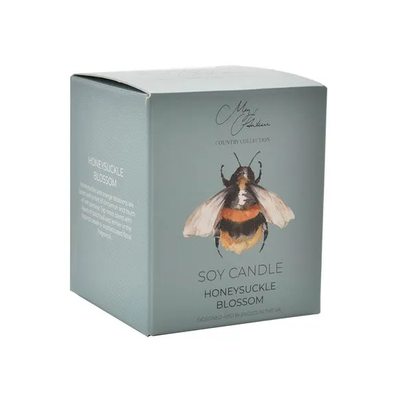Honeysuckle Blossom Scented Candle - Natural, Soy