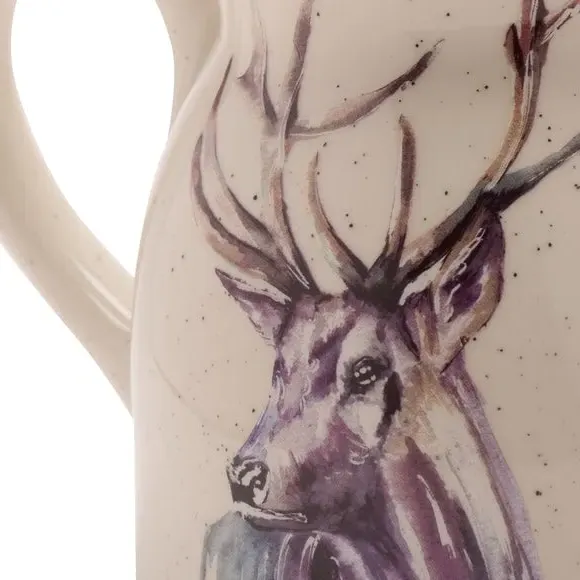 Large Stag Jug with Handle - Off-White, Ceramic