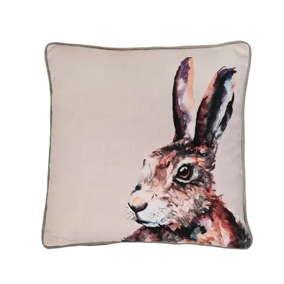 Square Cushion with Button Closure - Cream image