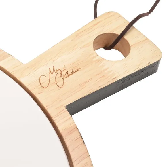 Stag Serving Board - White, Wood & Ceramic