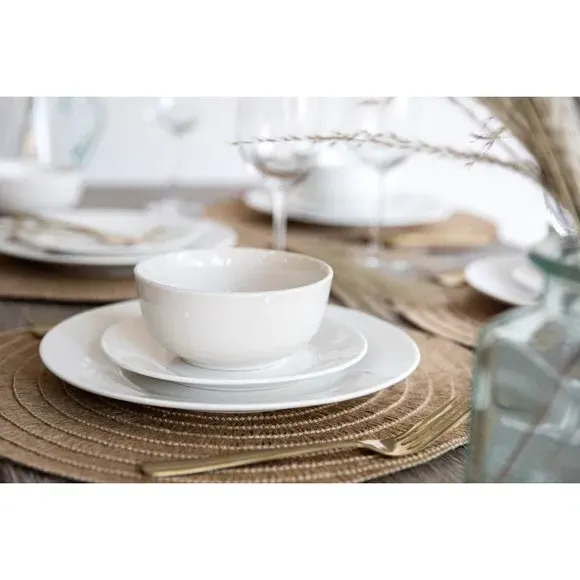 12-Piece Dinner Set - White, Porcelain image