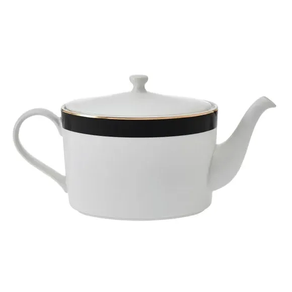 4-Cup Teapot Art Deco Design - Black, China