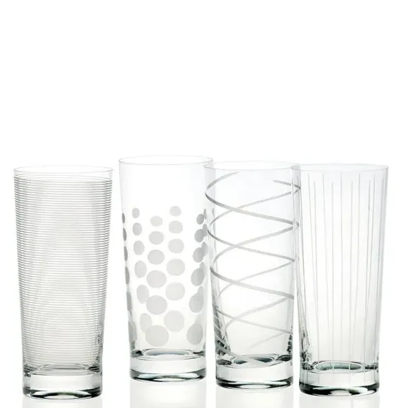 4-Piece Highball Glass Set - Clear, Crystal