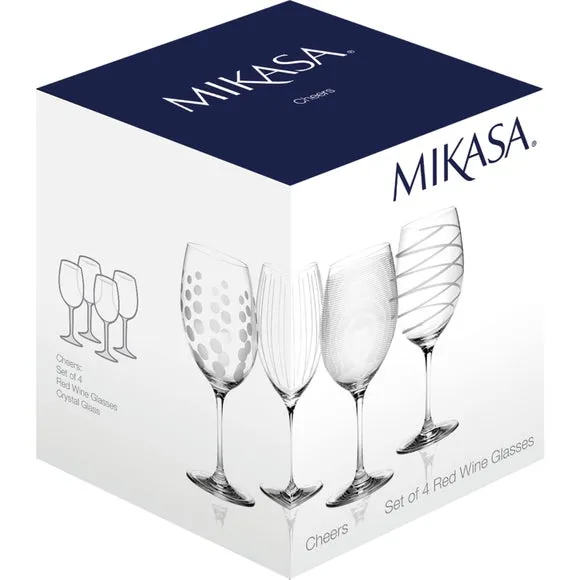 4-Piece Wine Glass Set - Clear, Crystal