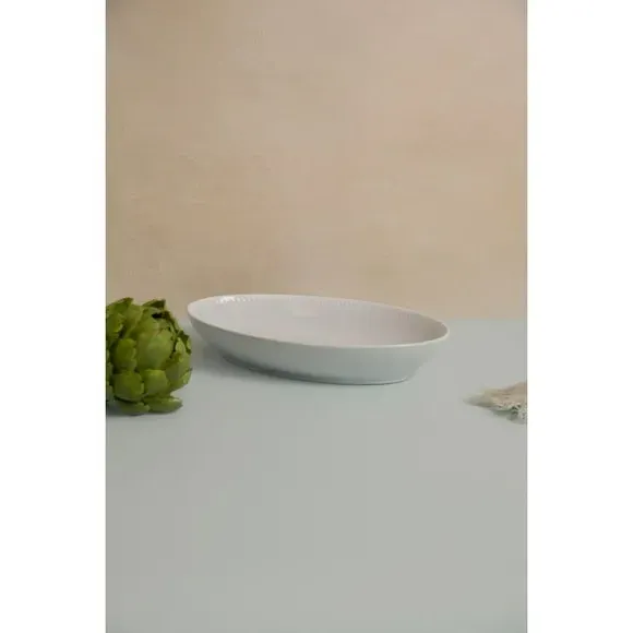Oval Serving Bowl - White, Ceramic