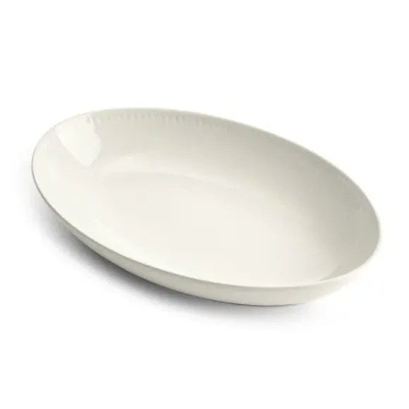 Oval Serving Bowl - White, Ceramic
