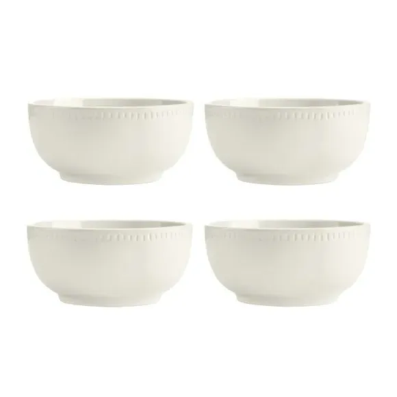Set of 4 Cereal Bowls - Cream, Stoneware