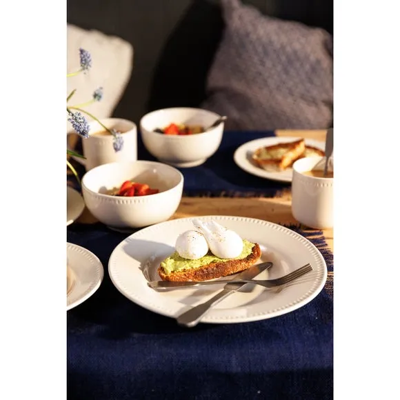 Set of 4 Cereal Bowls - Cream, Stoneware image