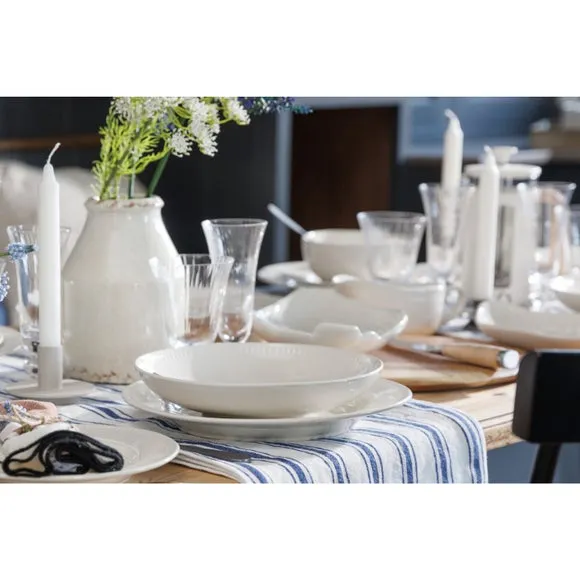Set of 4 Dinner Plates - White, Stoneware image