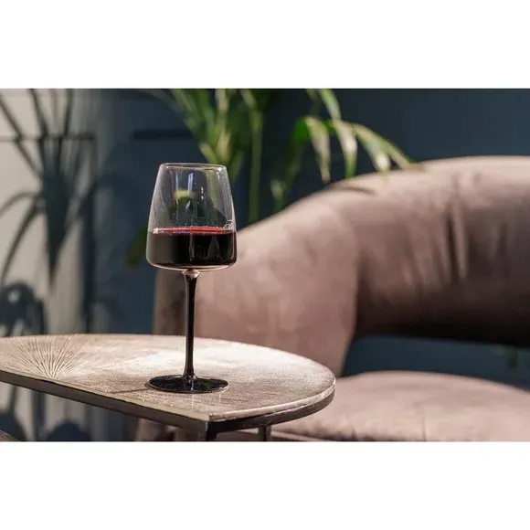Set of 4 Red Wine Glasses - Clear, Crystal