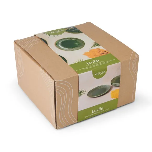 Set of 4 Side Plates - Green, Stoneware