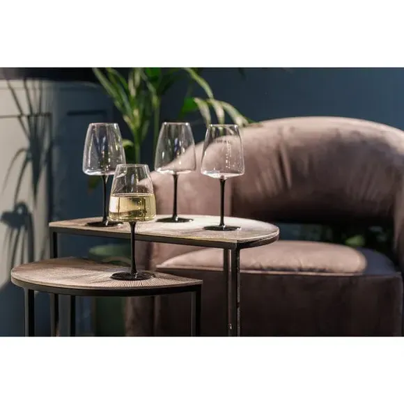 Set of 4 Wine Glasses - Clear, Crystal image