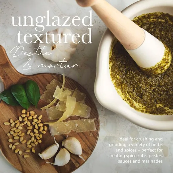 Size 1 Mortar and Pestle - White, Porcelain