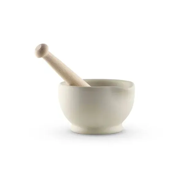 Size 1 Mortar and Pestle - White, Porcelain image