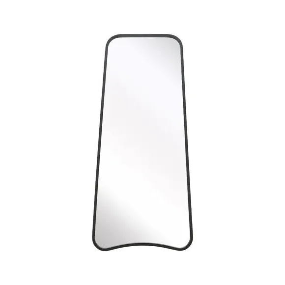 Abstract Wall Mirror Indoor Outdoor - Black, Metal