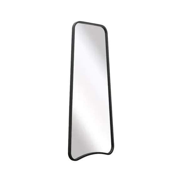 Abstract Wall Mirror Indoor Outdoor - Black, Metal